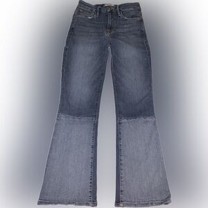 Frame Denim Le Crop Mini Boot Cut Color Block Patchwork Cropped Jeans 25 Kick
